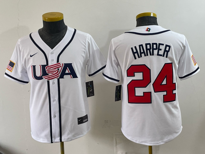 women 2026 World cup white MLB jersey 05360032